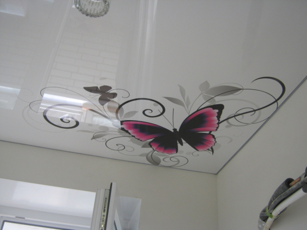 Фотографии потолков с фотопечатью